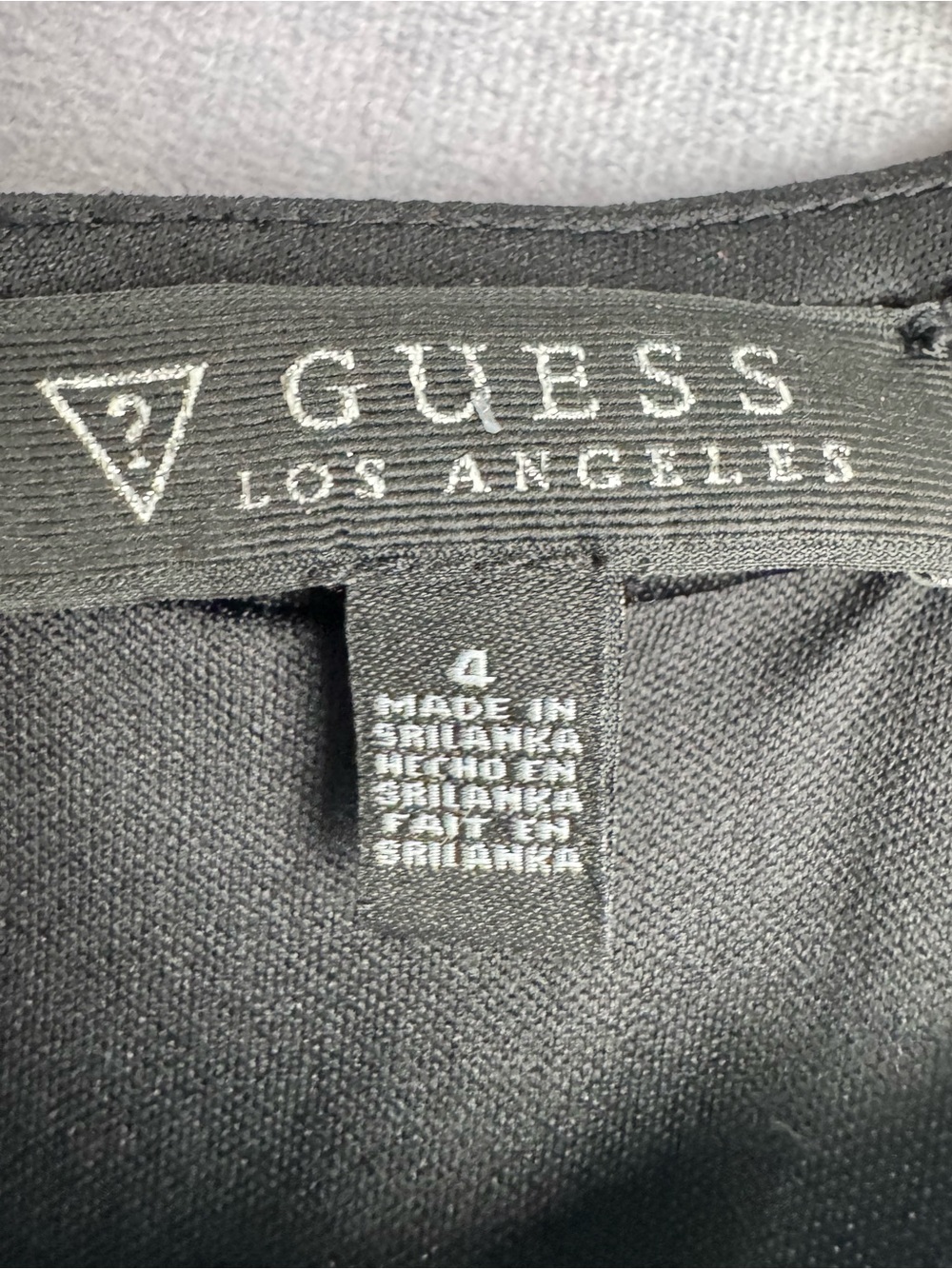 Guess Y2K Embroidered Mesh Halter Mini Dress Black Floral Bodycon Size 4 - Picture 5 of 9